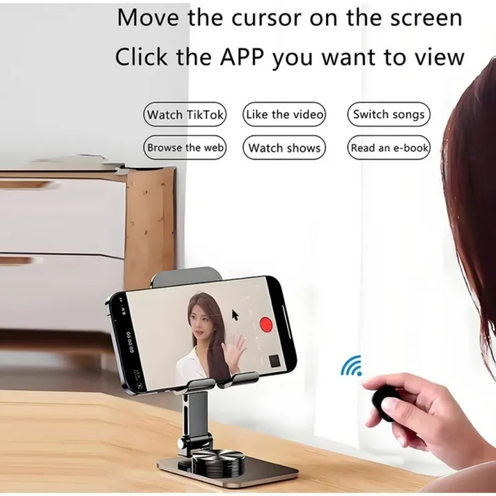 Touch Interface Auto Screen Clicker Bluetooth Ring Remote Scrolling ...