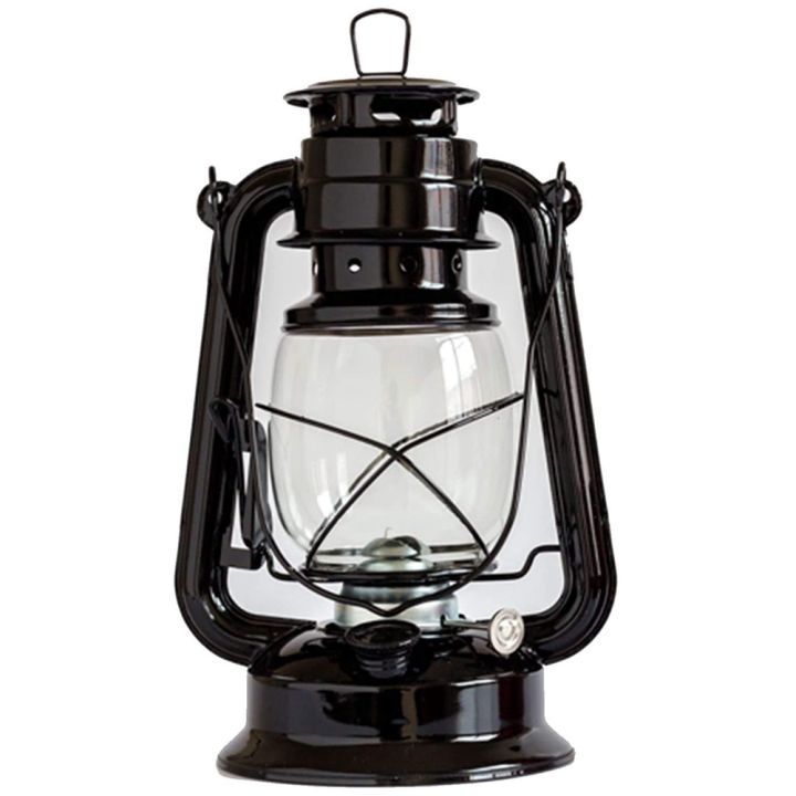 Outdoor Oil Lamp, Burning Lantern Lamps for Home Tent Black