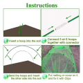 Garden Hoops for Raised Bed 6 Sets of 8FT Long Greenhouse Hoops Grow Tunnel, Rust-Free Fiberglass Support Hoops Frame. 