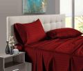Double 4 Pcs Set Stripes Bedsheet Set With Pillow Cover And Quilt Cover Sirak Khol Sirak Cover Mix Cotton King Size 4 Pcs Sets. 