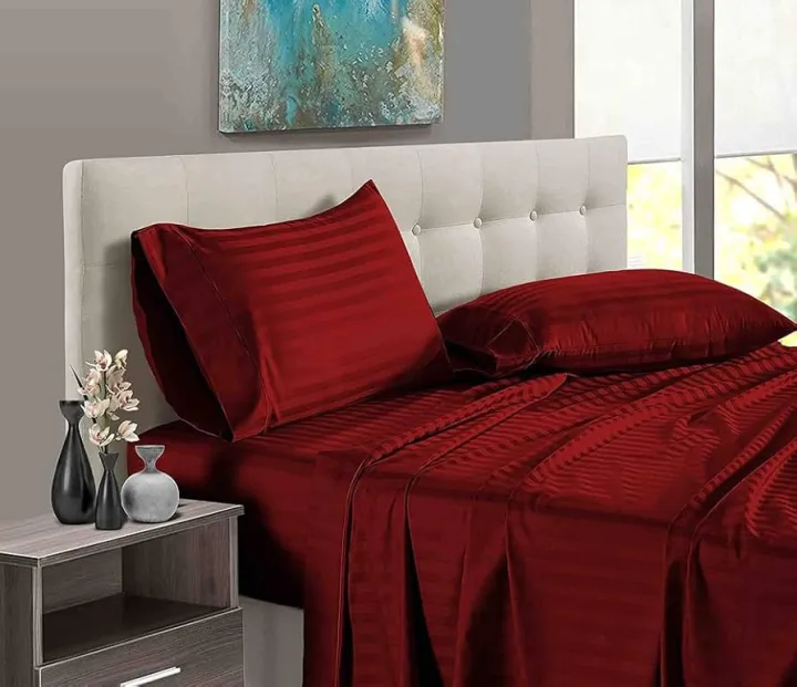 Double%204%20Pcs%20Set%20Stripes%20Bedsheet%20Set%20With%20Pillow%20Cover%20And%20Quilt%20Cover%20Sirak%20Khol%20Sirak%20Cover%20Mix%20Cotton%20King%20Size%204%20Pcs%20Sets%20-%20Image%207