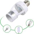 Infrared Sensor Lamp Holder E27 To E27 Screw Lamp Holder With Plug Light Socket Adaptor Motion Sensor Plug PC Lamp Head For E27 Bulb. 