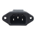 AC-04 Socket 250V 10A 3-pin With Ears For Electric Car Computer Power SocketA JUE. 