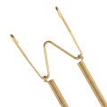 ARELENE 20 Pieces 6 Inch Plate Hangers Wall Plate Hangers Brass Wire Plate Holders with 20 Pieces Wall Hooks. 