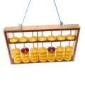 JINMY 2X 7 Column Non-Slip Hanging Wooden Abacus Chinese Soroban Educational Tool Mathmetic Calculator for Student Teacher. 