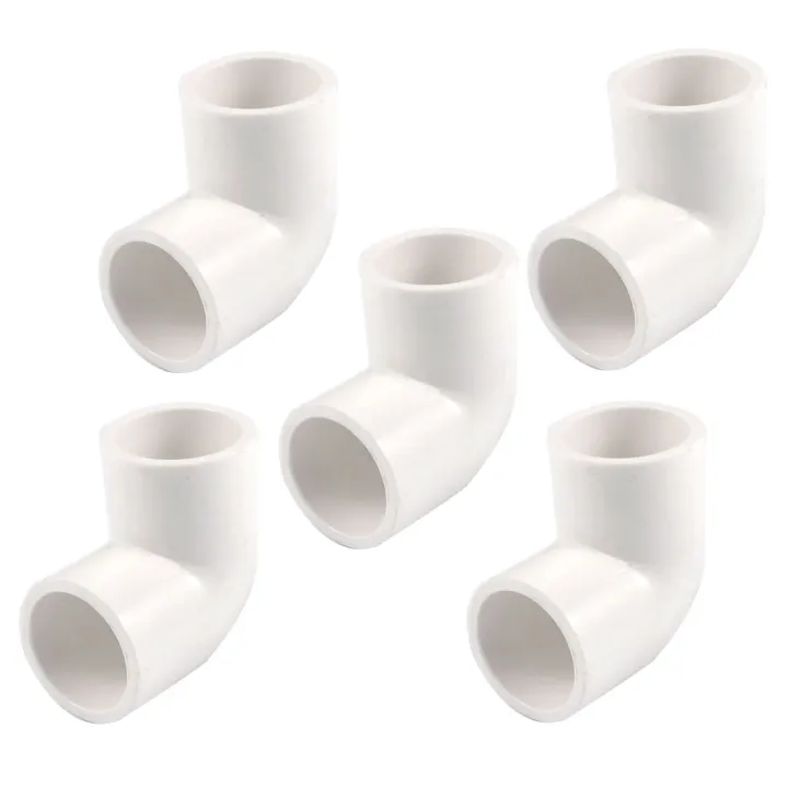 Sptrry20Mm%20Pvc%20Tee%203%20Way%20Water%20Pipe%20Tube%20Adapter%20Connectors%20White%205%20Pcs%20&%20Dia%2090%20Angle%20Degree%20Elbow%20Connector%205%20Pcs%20-%20Image%202