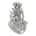 Couple With Love Silver Showpiece / Figure / Statue / Gift Item. 
