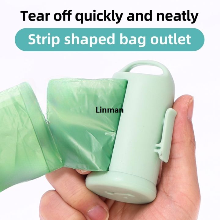 Linman Dog Waste Bags Dispenser Pets Outdoor Holder Poop Bag Rolls HolLuxury der Mini Travel Garbage Bag Box Dogs Cleaning Tools Pet Supplies