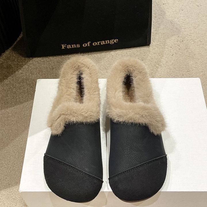 Pebbles%20Nepal%20Flat-soled%20Plus%20Velvet%20Warm%20Slip-on%20Cotton%20Shoes%20for%20Girls%20-%20Image%205