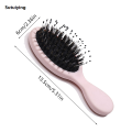 Sutuiying New Natural Boar Bristle Oval Hair Brush Comb Head Scalp Massage Comb Portable Horsehair Comb Fashion Styling Tool. 