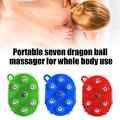 7 Balls Body Massage Glove Roller Ball Anti-Cellulite Muscle Pain Relief Relax Massager For Neck Shoulder Buttocks Health Care / By ShopHill. 