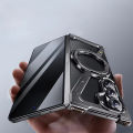 NEW Z Shape Aluminum Alloy Rimless Magnetic Phone Case For Samsung Galaxy Z Fold 5 Z Fold 6 5G Metal Stand Magsafe Buffer Hard Cover. 