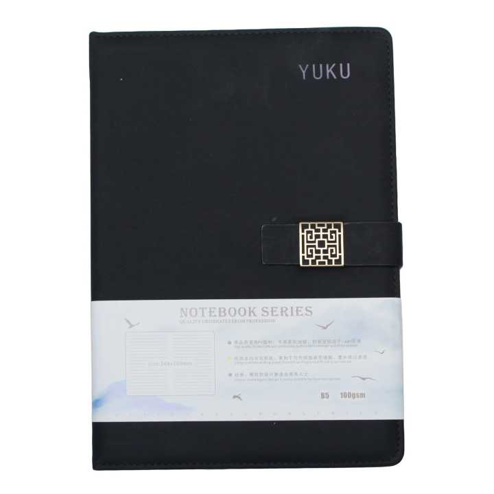 Black Leather Plain Design Notebook B5 | Daraz.com.np
