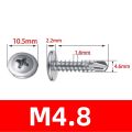 Fifty percent discount M4.2 #8 M4.8 #10Truss Head Sheet Metal Screws Assortment 410 Stainless Steel Self Tapping Drilling Screws for Metal Plastic Wood. 