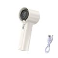 Cooling Small Mini Portable Fan LED Display Adjustable Rechargeable Fan Air Turbo Tech Strong Wind Pocket Fan Makeup Setting. 