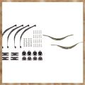 Kqueebee 2 Set RC Car Part: 1 Set Hard Leaf Spring Suspension Bar & 1 Set Steel Shock Absorption Leaf Springs Suspension. 