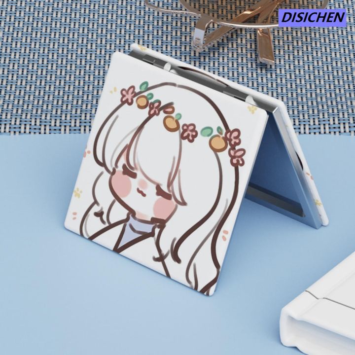 DISICHEN%20%E3%80%90Customizable%E3%80%91%20Square%20Cute%20pattern%20Trendy%20Lightweight%20Mini%20size%20Mini%20folding%20makeup%20High-definition%20Double-sided%20for%20Traveling%20Makeup%20on%20the%20go%20Daily%20-ups%20Teenagers%20Gift%20idea%20-%20Image%203