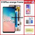 Renyuan Screen For Samsung Galaxy S10 Plus S10+ G975 G975F LCD Display Digital New Touch Screen With Frame For Samsung Galaxy S10+ Assembly. 
