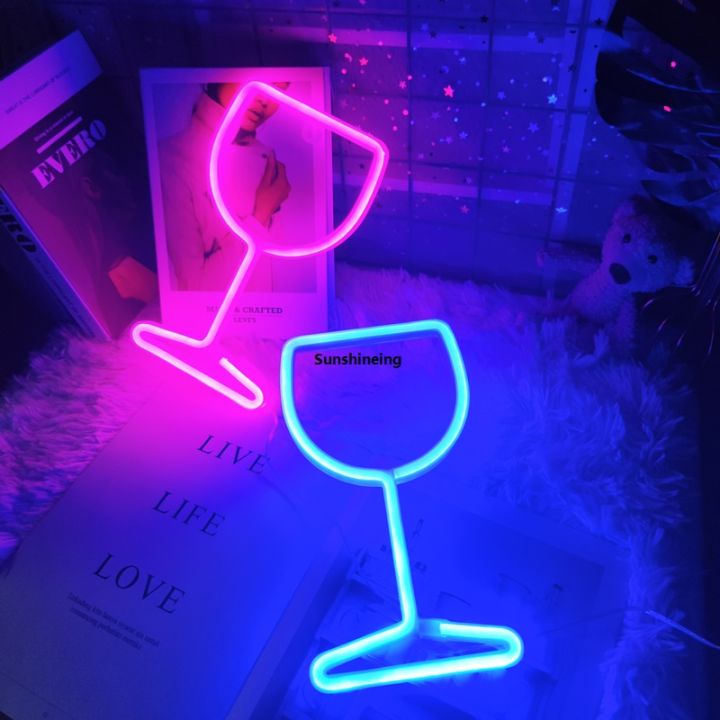 Art Deco Wall Birthday Party Wedding Bar Home Neon Shape Glass LED Neon ...