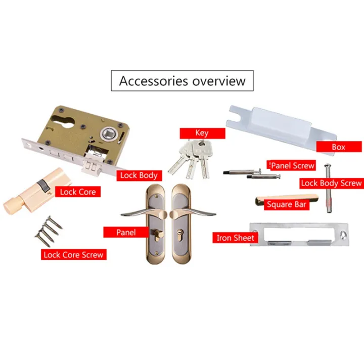 2X%20Indoor%20Household%20Door%20Handle%20for%20Home%20with%20Security%20Lock%20Key%20Set%20Aluminum%20Alloy%20-%20Image%206