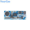 2pcs/1pc Mini Mono Single Channel Transmitter FM Wireless Transmitting Microphone Module Serial Port Control DC 3V-5V 76M-108MHz. 