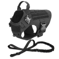 Tactical Harness and Leash Set Leash Outdoor German Shepherd Large Dogs Training Vest Pet Harnesses. 