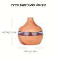 Wood Grain Household Humidifier Aroma Diffuser Atomizer USB. 