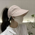 In summer, the top of the sunshade hat is thin in the air, and the ponytail of the hat can also be hung with masks, quick-drying cloths, sunscreen peaked caps, and ruths. 