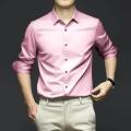 Fifty percent discount Men's White Shirt Long Sleeve Non iron Business Dress Slim Fit Korean Version Professional Work White Casual Men's Suit Shirt. 