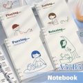 Cute A5/B5 Loose-leaf Notebook Puppy Detachable Binder Notebook Horizontal Line 60 Sheets/120 Pages Note Book Student Office Stationery. 