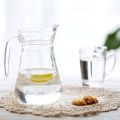 Clear Glass Jar, Fridge Jug With Lid, Water Juice Jug Pitcher Glass Bottle Cocktail Fridge Kitchen Home Picnic (Size: 1.5 Ml). 