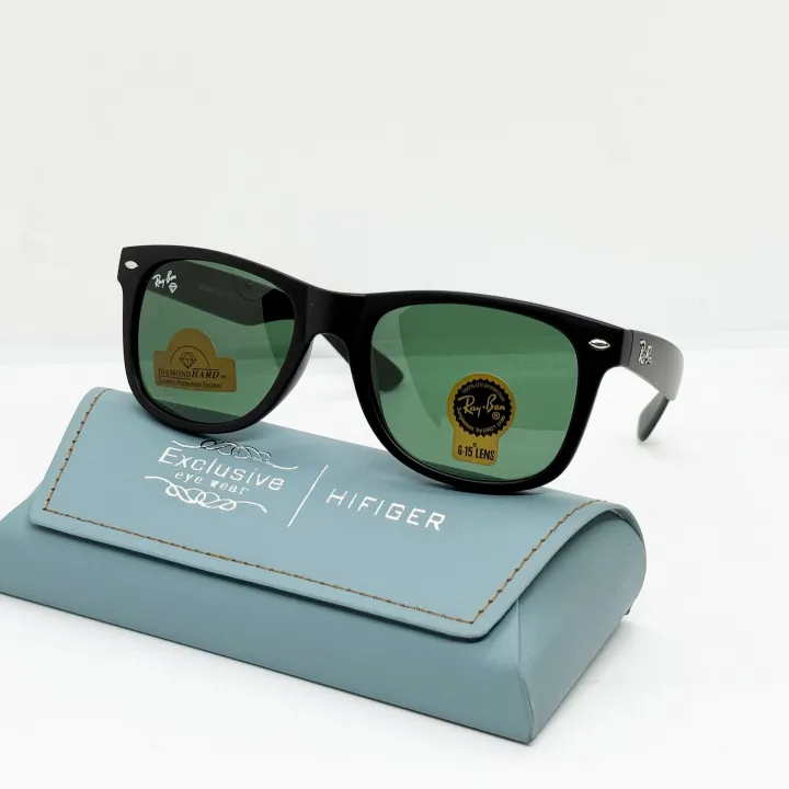 Matte%20Black%20Frame%20Green%20B2%20Diamond%20Hard%20Wayfarer%20Sunglasses%20For%20Men%20-%20Image%202