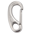 8PCS Boat Marine Stainless Steel Egg Shape Spring Snap Hook Clips Quick Carabiner Outdoor Buckle. 
