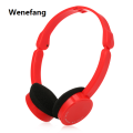 Wenefang 【New design】3.5mm Wired Over-Ear Headphones Foldable Sports Headset Portable Music Earphones For Kids Mp4 Mp3 Smartphones Lap. 