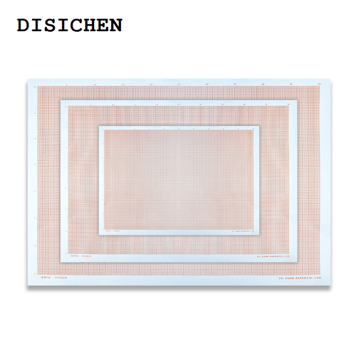 DISICHEN Hot Selling Standard Coordinate Paper A4/A3/A2 Grid Paper Plaid Drawing Paper Manuscript Drafting K-line Calculation Graph Logarithmic Paper