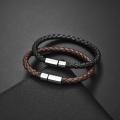 Classic Braided Leather Bracelets Simple Brown Bracelets Bangle for Women Men New Year Jewelry Gift Fashion Accessory. 