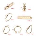 Unique DIY Craft Tools Buckles Jewelry Accessories Key Ring Pendant Brass Keychain. 