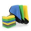 Double Layer Microfiber Cloth For Cars/Motorcycle - Assorted Colour. 