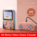 D Game 500 Built-in Controller Inch G5 Retro Video Game Console Handheld Game Console 3.0 Pocket Gaming Dual Mode (. 