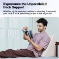 Orthopedic Bed Wedge Pillow for Acid Reflux & Gerd | Memory Foam Incline Back Support Cushion for Snoring Relief. 