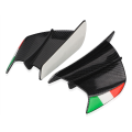 FORIDE 4x Motorcycle Winglet Aerodynamic Wing Kit Spoiler Motorcycle Wind Flow Fixing Wing for S1000RR V4 -10R R1,Matte Black. 