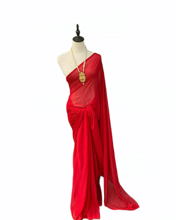 Plain%20Chiffon%20Saree%20For%20Women,%20Sifon%20Saree%20Plain,%20Chifon%20Saree%20For%20Women,Red%20-%20Image%203