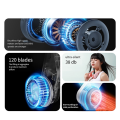 Portable Neck Fan, 800mAh Rechargeable Wearable Personal Fan with 5 Speeds Adjustable, Neck Fan for Outdoor White. 