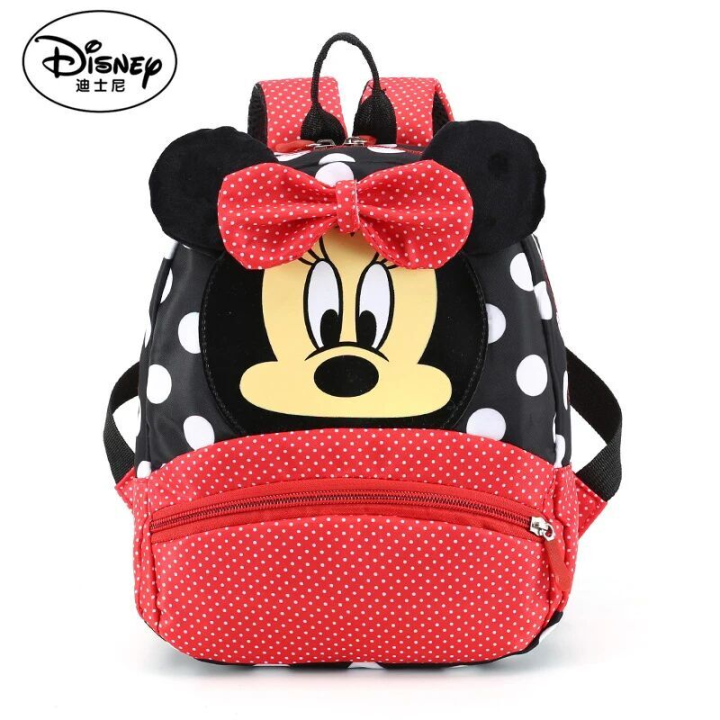 New Minnie Kindergarten Cute Baby Children's School Bag 2-3-6 Years Old Cartoon Girls Backpack