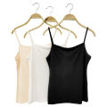 Modal lined bottom vest, small camisole women's top with cover, breathable , and can be worn outside in spring and summer. 