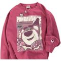 Autumn and Winter New Cartoon Cute Strawberry Bear Printed Sweatshirt Women's Japanese Fleece-Lined Student Instagram Style All-Match Top. 