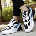Bacca Bucci Urban Retro White/Sky Blue Sneakers for Men. 
