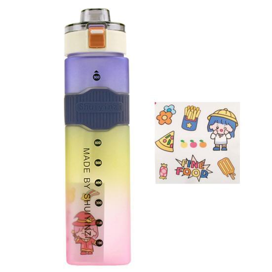Three-Color%20Rainbow%20Gradient%20&%20Transparent%20Square%20Water%20Bottle%20With%20Strap%20Portable%20Rope%20Bouncing%20Cover%20900ml%20-%20Image%204