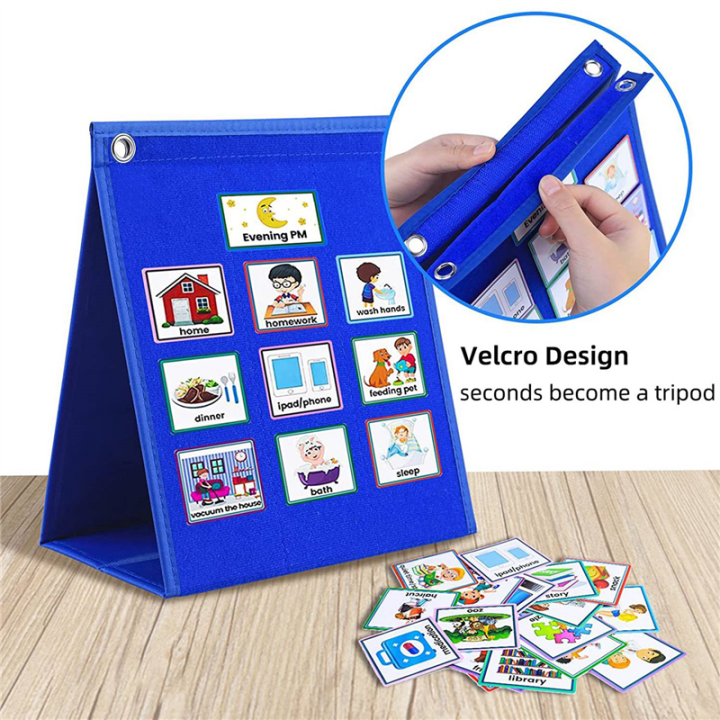 Visual%20Schedule%20for%20Kids%20Daily%20Routine%20Chart%20with%2070%20Cards%20Felt%20Autism%20Learning%20Behavioral%20Tool%20for%20School%20-%20Image%206