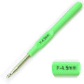4.5MM Crochet Hook Aluminium Hook Plastic Handle. 